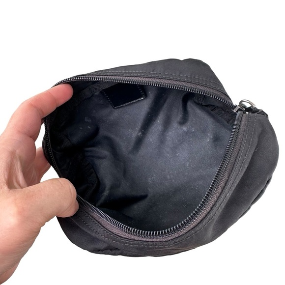 Authentic PRADA Black Nylon Zippered Travel Cosmetic Toiletry Pouch Case - Picture 7 of 12
